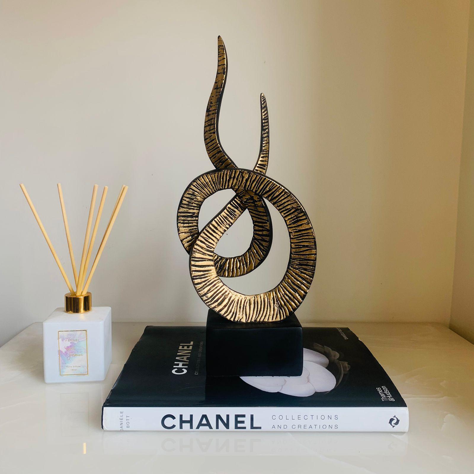 Modern Flame Sculpture