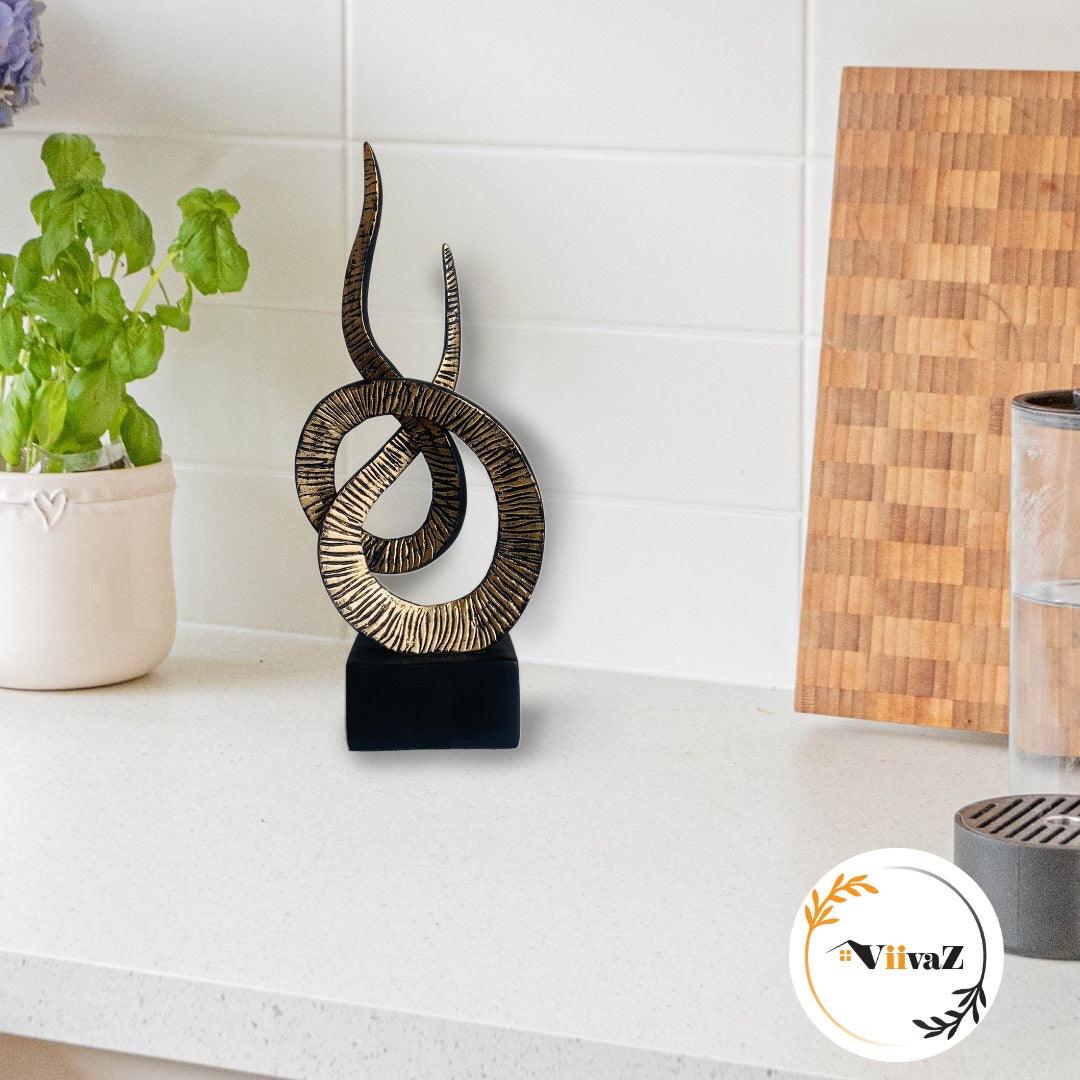 Modern Flame Sculpture