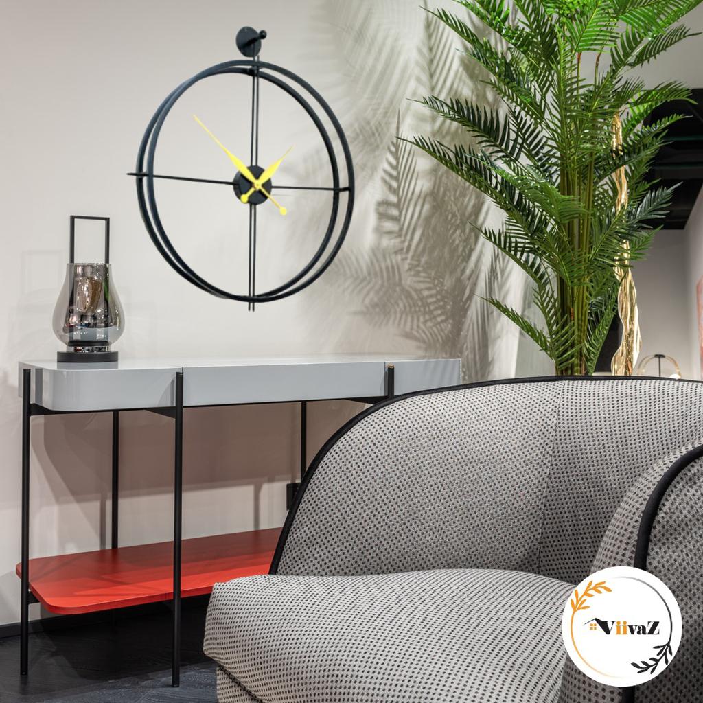 Double Ring Minimalistic Art Clock-VIIVAZ