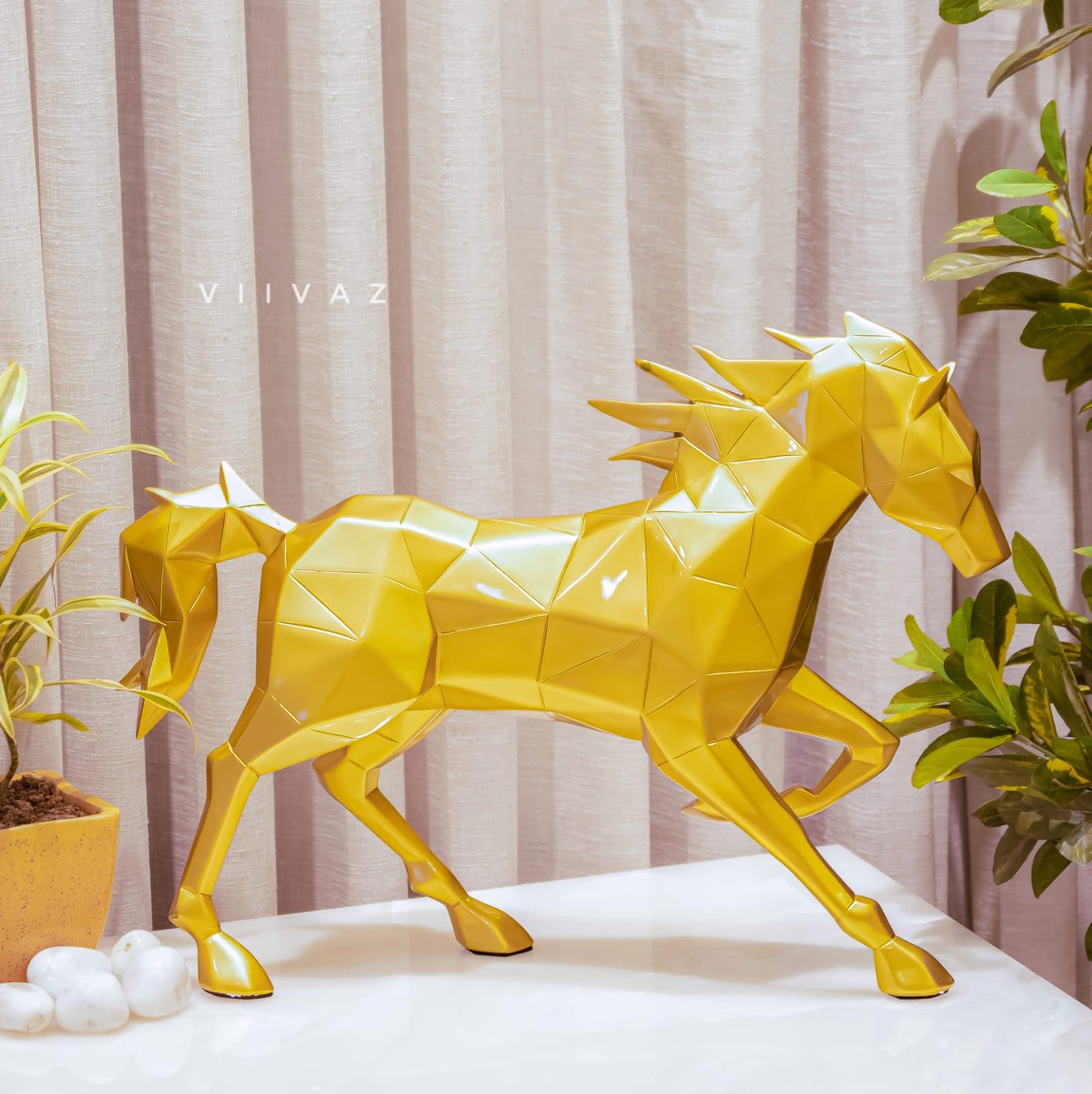 Running Hercules Horse Sculpture