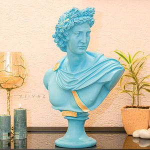 Greek Apollo Bust Sculpture