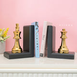 Chess Bookend Metal